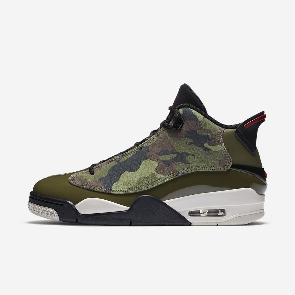 Basket Nike Air Jordan Dub Zero Vert Kaki 8965-241 Medium Olive/Black/Light Bone/Gym Red Homme | SWA-71755820